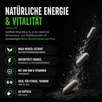 Goldfield Mega Maca XL – Maca Power Booster für Energie & Vitalität (60 Kapseln)