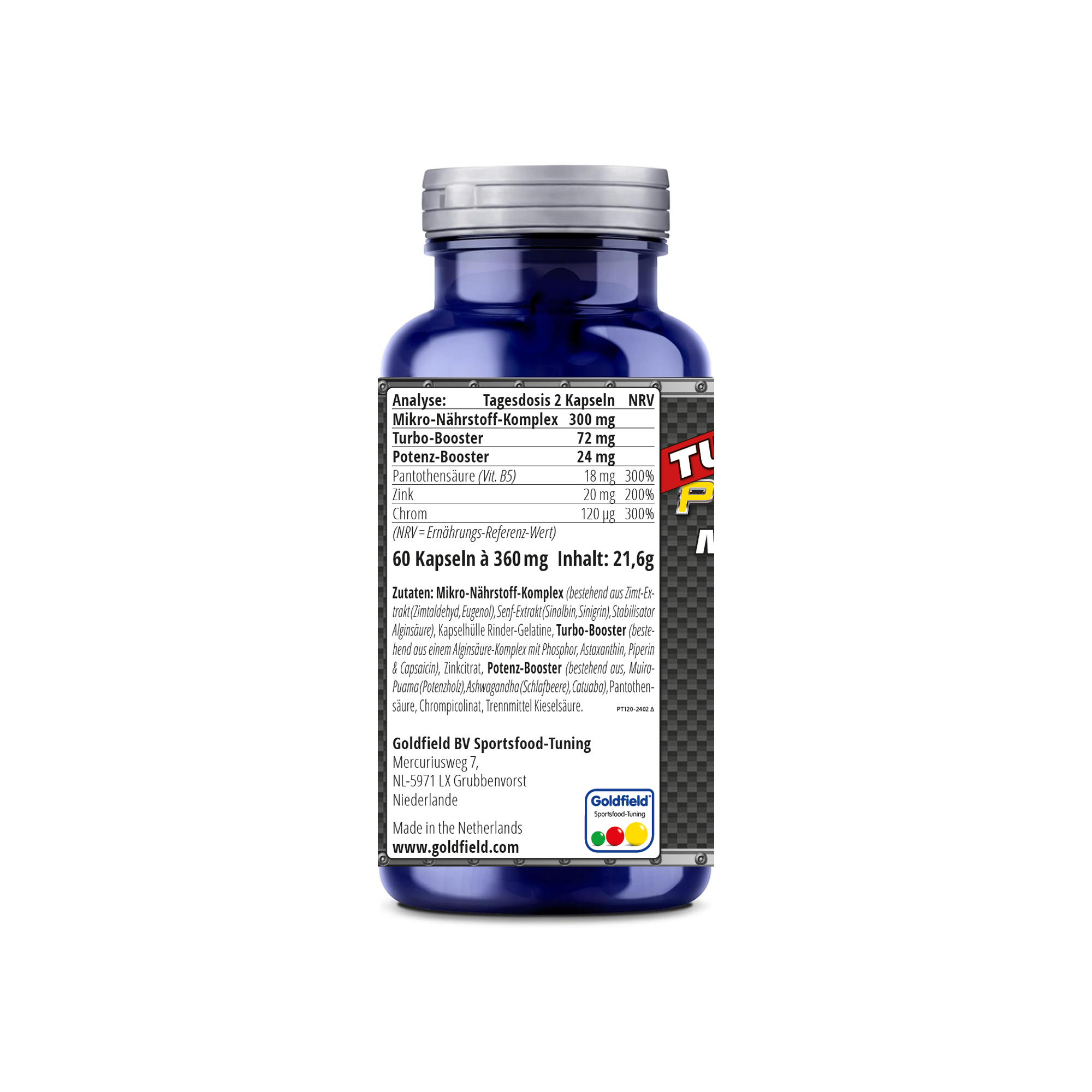 Goldfield Protostrol – Natural Anabolic Muscle Booster (60 Kapseln)