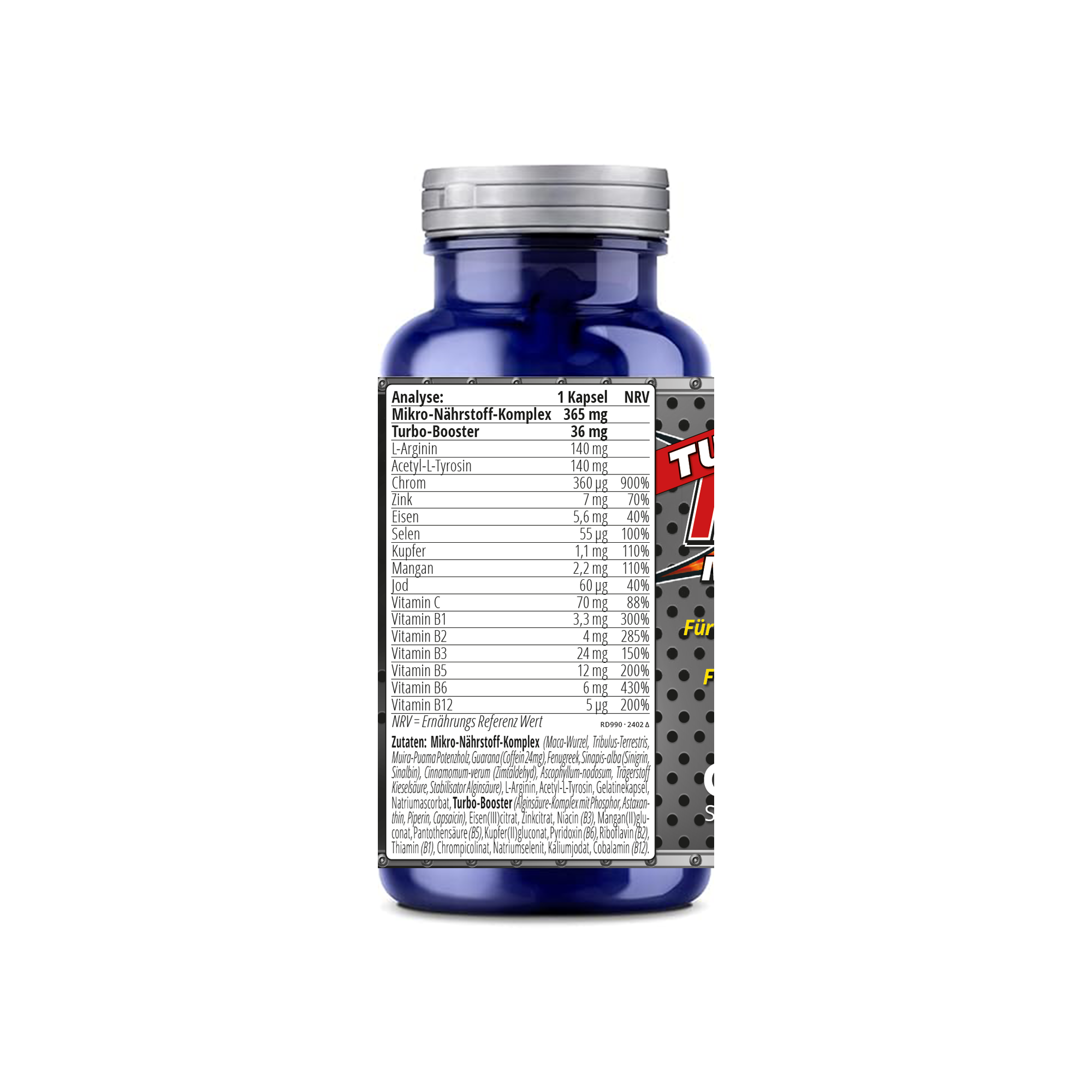 Goldfield Turbo Red Devil – Pre-Workout Booster (60 Kapseln)